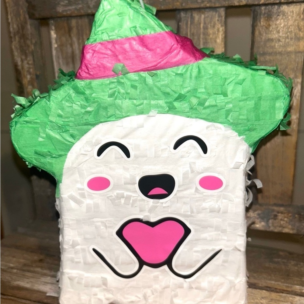Ghost White and Green Piñata